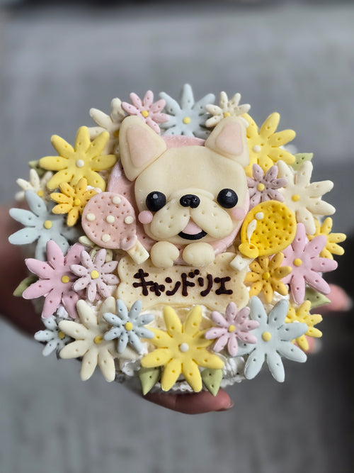 オーダーページ　ハンカチ145 チョコレートケーキわんこ柄ハンドメイド3/20 オーダーページ ハンカチ145 チョコレートケーキわんこ柄ハンドメイド3