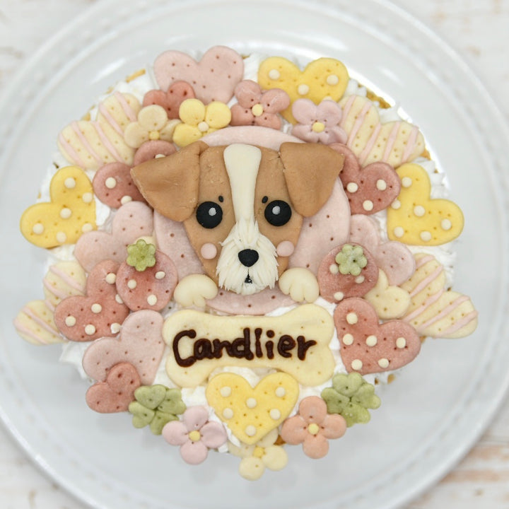 オーダーページ　ハンカチ145 チョコレートケーキわんこ柄ハンドメイド3/20 オーダーページ ハンカチ145 チョコレートケーキわんこ柄ハンドメイド3